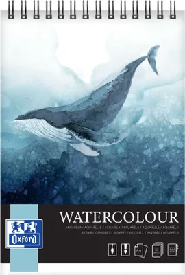 Produktbild von Oxford - Zeichenblock Aquarell A4 10 Blatt 300 Gramm Spirale