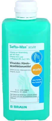 Produktbild von Softa-Man acute viruzides Hände-Desinfektionsmittel Lösung, 500 ml Lösung