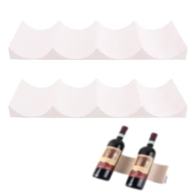 Produktbild von 2 Stück Flaschenhalter Kühlschrank, Flaschenregal Kühlschrank für Küche Pantry Cabinet, Beige