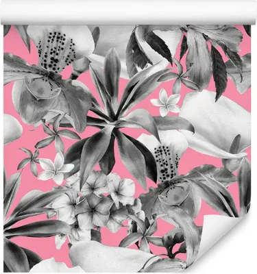 Immagine prodotto di 10m VLIES WALLPAPER rotolo fiori orchidea foglie natura piante XXL