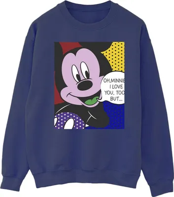 Produktbild von Disney - "Oh" Sweatshirt für Herren BI40109 (L) (Marineblau)
