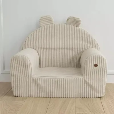 Produktbild von Muminky | Kindersessel Cord - Beige - Weich, Handgemacht, Personalisierbar, Antirutsch
