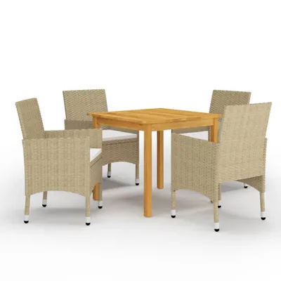 Productafbeelding van vidaXL 5-delige tuinset, beige