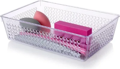 Obrázek produktu pro Úložný box s perforovanými stranami z průhledného materiálu