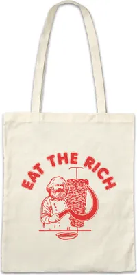 Produktbild von Urban Backwoods Eat The Rich, Stofftasche, Farbe: Beige