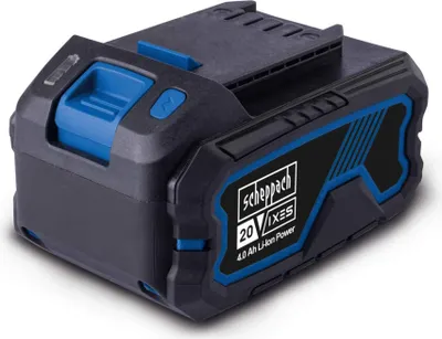 Image de Scheppach Batterie SBP4.0 | 20 V / 4,0 Ah Batterie | avec gestion individuelle des cellules | utilisable universellement pour Scheppach IXES série 20-Volt