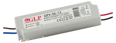 Zdjęcie produktu dla Zasilacz LED napięciowy 12V 48W 4A GPV-50-12 GLP IP67 hermetyczny