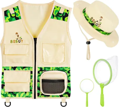Produktbild von Kinderspielzeug Entdeckerset, Tarnfarbe, 4-teiliges Outfit, für draußen spielen
