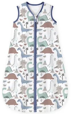 Imagen del producto de Saco de dormir para bebé, verano, 0,5 TOG, 90 cm, para bebés de 18 a 24 meses, 100% algodón, transpirable, ideal para noches cálidas