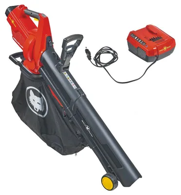 Produktbild von WOLF-Garten 41AS4BV-650, Handgehaltenes Gebläse, 260 km/h, 480 m³/h, 40 l, Schwarz, Rot, 40 V