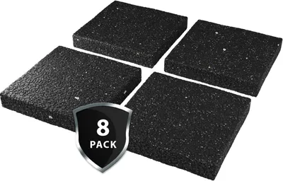 Produktbild von Waschmaschinen Pads 90x90x15 mm, 8er Set, Gummi Pads, Anti-Vibrationsdämpfer, für Waschmaschinen