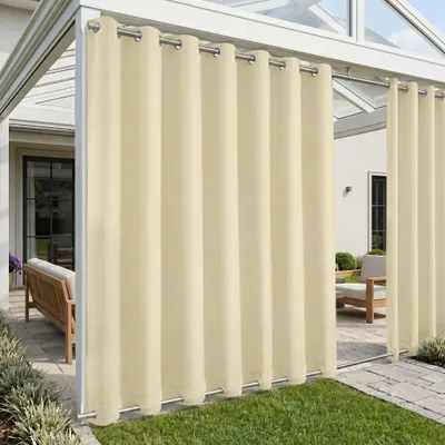 Immagine prodotto di Tenda Tenda impermeabile di protezione solare Tenda oscurante resistente alle intemperie con occhielli per terrazza esterna balcone pergola, 254x274cm, beige
