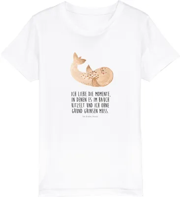Produktbild von Mr. & Mrs. Panda Kleinkinder T-Shirt Robbe Liegen 3-4 Jahre (98/104) - Weiß - Geschenk, Robben, Freude, Mädchen, Strand, Baumwolle Kinder, Teenager, Ostsee, Nordsee