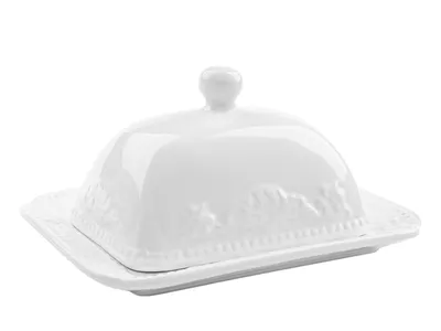 Produktbild von Kondela Butterdose Butter Home - weiß glänzend