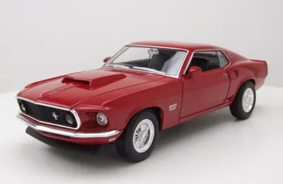 Produktbild von Welly 24067R Ford Mustang Boss 429 1969 rot 1:24