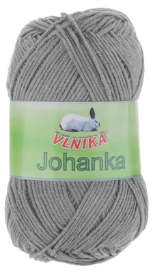 50g Strickgarn Johanka grau