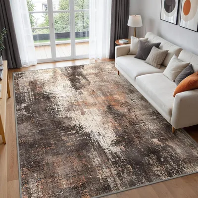 Zdjęcie produktu dla Dywan do salonu, o krótkim włosiu, 120x170 cm, antypoślizgowy, można prać, również do sypialni
