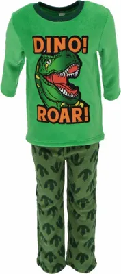 Produktbild von Dinoroar Korallen-Fleece Pyjama Weicher und gemütlicher Schlafanzug für Kinder 98/104 cm
