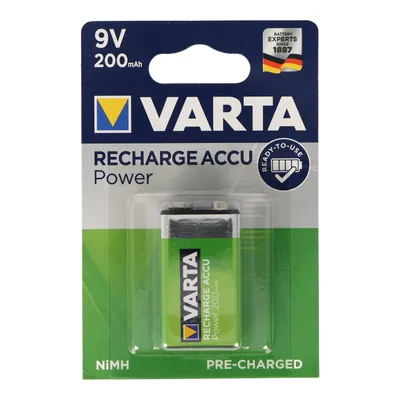 Immagine prodotto di Batteria VARTA NiMh 1 x 9 Volt 0,2 Ah in blister