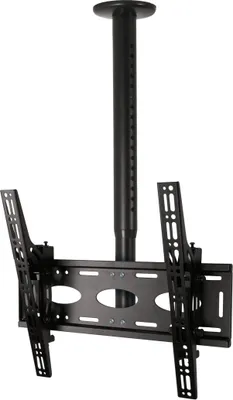 Produktbild von B-TECH Deckenhalterung 600x400 -50kg bis 65''/neig/0.6-1m/50mm/schwarz