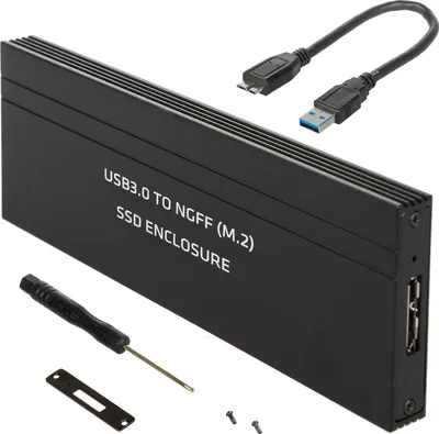 Produktbild von Puzdro na pevný disk USB 3.0 pre pevné disky M.2 SDD NGFF do 5 Gb/s Externé puzdro na SSD 2230/2242/2260/2280mm Adaptér podporuje UASP Plug & Play
