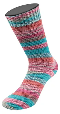 Produktbild von Lana Grossa - Meilenweit 100g Arte 6813 rosa fuchsia tonrot grau taupe türkis graublau mint