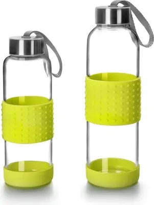 Obrázek produktu pro Láhev na vodu Ibili, žáruvzdorné sklo, 0,5 litru, limetka