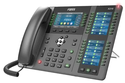 Obrázok produktu pre Fanvil X210 V2, IP telefón, Čierna, Káblový handset, Stôl / stena, 20 riadky, 2000 položky