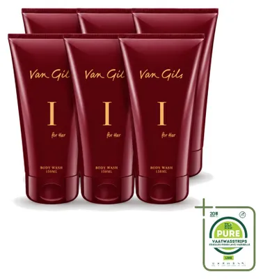 Zdjęcie produktu dla 6 sztuk żelu pod prysznic Van Gils I for Her - 150 ml - opakowanie zbiorcze
