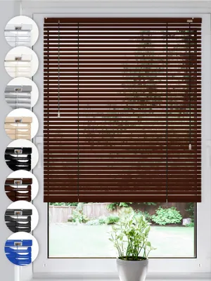Produktbild von SONELLO Aluminium Jalousie 110cm x 130cm Braun Alu Jalousie Klemmfix ohne Bohren Sichtschutz Blendschutz Lichtschutz Sonnenschutz für Fenster und Türen