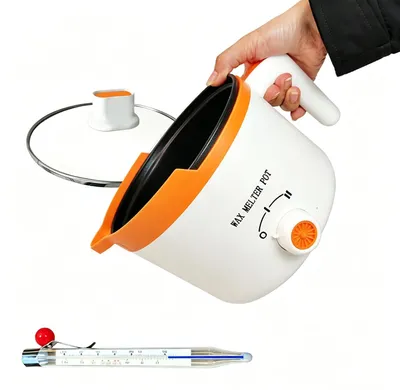 Wachsschmelzer 1500 ml mit Ausgießer, elektrisch, für Kerzenwachs