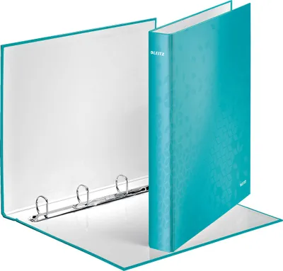 Produktbild von Zakladač 4-krúžkový Leitz WOW laminovaný 4cm ľadovo modrý