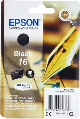 Immagine prodotto di Epson 16 - Cartuccia d'inchiostro / Nero (5,4 ml)