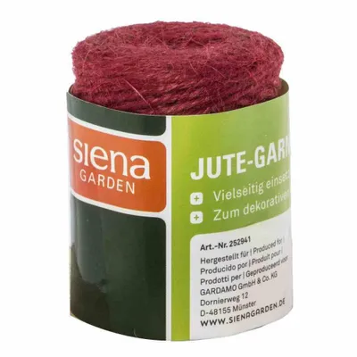 Produktbild von Jute Garn,Länge: 50 m, Breite: 4,5 mm, rot