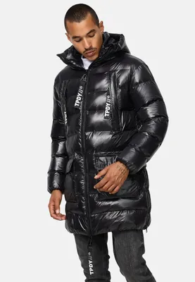 Produktbild von David Herren Steppjacke hochschließender Kragen Schwarz L