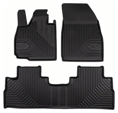 Produktbild von Gummi-Fußmatten Vorne + Tunnel für Omoda 9 2025- (SUV) – Schwarz, passgenau