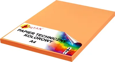 Produktbild von Technisches Papier A4 160g orange 50 Blatt