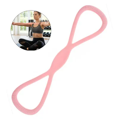 Produktbild von 15LBS Resistance Band in Achterform mit Griffen, Fitnessband für Arm-, Schulter- & Rückentraining, Yoga & Pilates Zuhause
