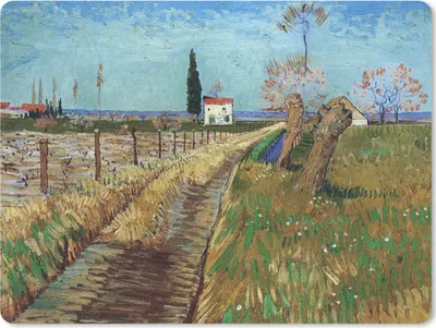 Produktbild von MuchoWow® Mauspad Mousepad Weg durch ein Weidenfeld - Vincent van Gogh 23x19 cm - Mousepads - Maus Mat - Pad - Mausunterlage - Schreibtischunterlage - Mauspad
