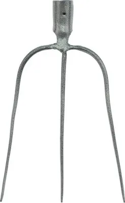 Image de fourche grise à 3 dents
