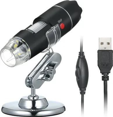 Zdjęcie produktu dla Mikroskop cyfrowy USB 1600X kamera powiększająca 8 diod LED z przenośną lupą ręczną