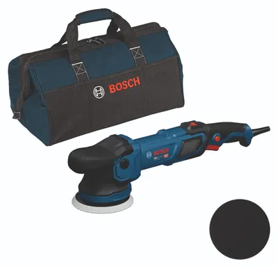 Zdjęcie produktu dla Bosch Professional – polerka Bosch GPX9-125S, wraz z akcesoriami i torbą na narzędzia
