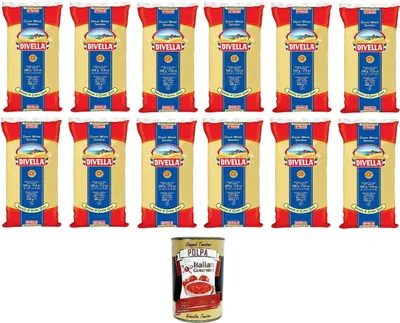 Produktbild von Divella Semola di Grano Duro Rimacinata Remilled Hartweizengrieß 12 x 500 g+ Italian Gourmet polpa 400g