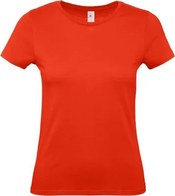 Produktbild von Damen-T-Shirt, Kurzarm - B&C #E150/W - fire red - Größe XS