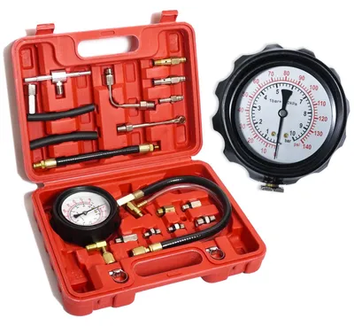 Produktbild von Kraftstoffdruckmesser Kraftstoffdrucktester - Testerset - 0-140 PSI / 0-10 bar - Universal