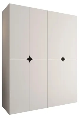 Produktbild von MIRJAN24 Kleiderschrank Espresso 160, Kleiderschrank, Garderobe (Farbe: Weiß, Größe: 160 cm)