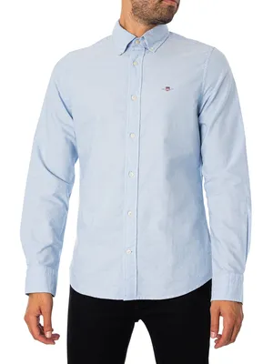Produktbild von GANT Slim-Fit-Oxford-Hemd, Blau L