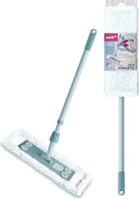 Productafbeelding van Magnetische platte dweil en 145 cm uitschuifbare steel. MAGNETIC - YORK - CLEAN HOUSE