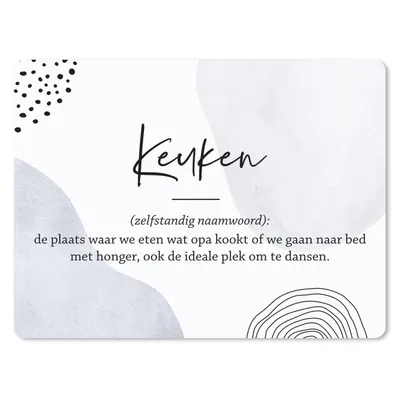Produktbild von MuchoWow® Mauspad Mousepad Küche - Großvater - Zitate - Wörterbuch - Definition Küche 23x19 cm - Mousepads - Maus Mat - Pad - Mausunterlage - Schreibtischunterlage - Mauspad
