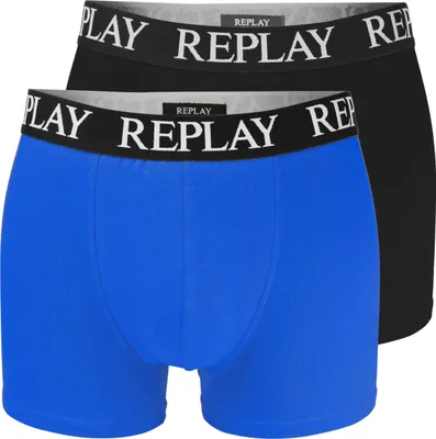 Produktbild von Replay 2er Pack - Herren Boxershorts aus Baumwolle, Unterhosen für Männer